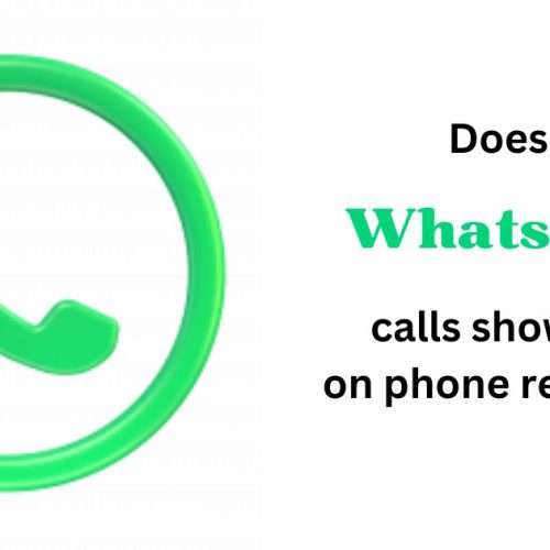 Does Whatsapp calls show up on phone records?