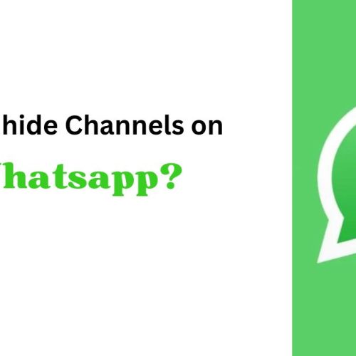 How to hide Channels on Whatsapp?